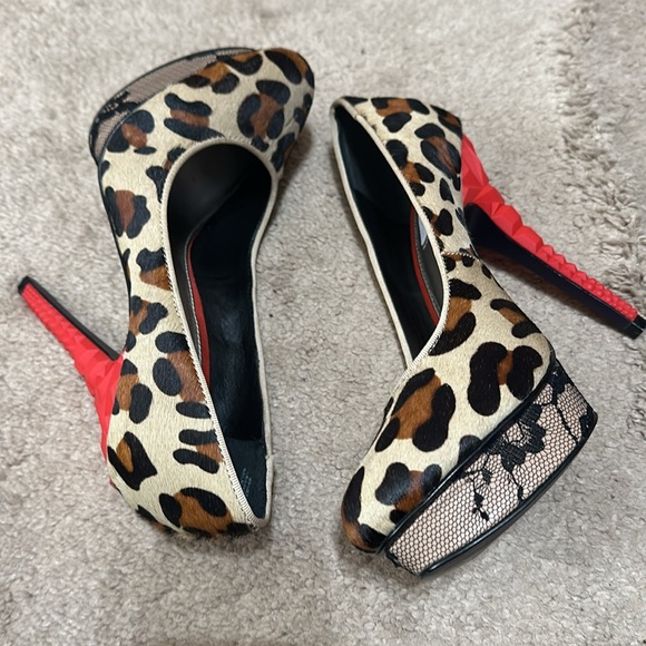 Rachel Roy Animal Print Fur Heel - Picture 4 of 10